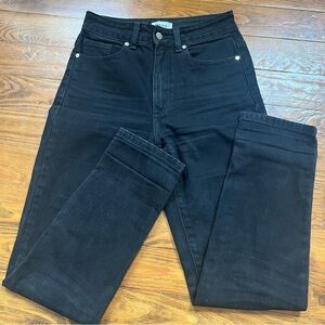 NEED Supply Black Straight Leg High Rise Jeans Size 26